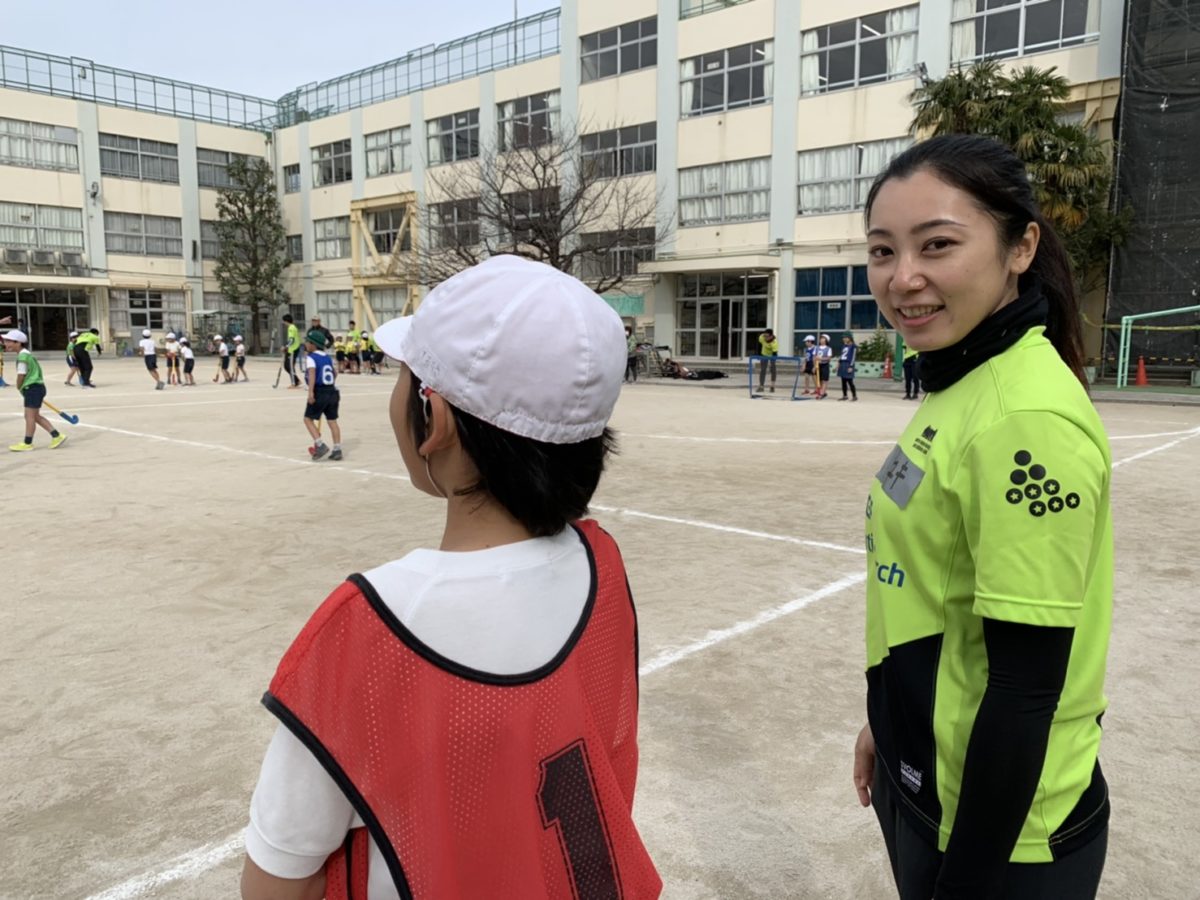 2020年2月15日品川区立上神明小学校ホッケー体験教室 NPO法人 メトロ東京ホッケー&アスリートクラブ
